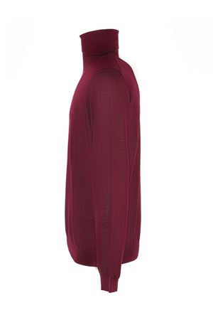 Maglia in lana merino superfine bordeaux ROBERTO COLLINA | 253M10003M1036